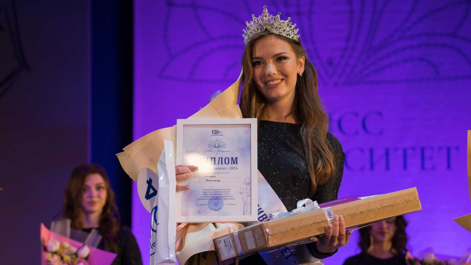 Тамбовская красавица анастасия климова стала первой вице-мисс конкурса красоты в севастополе - лента новостей тамбова