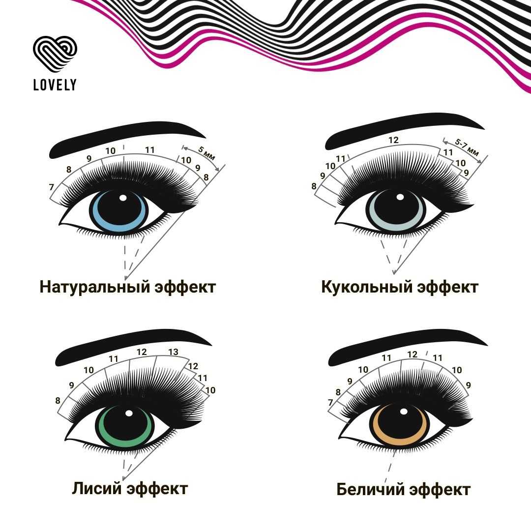 Наращивание ресниц: виды и эффекты (беличий, лисий, кошачий, ким кардашьян, кукольный, кайли, лучики, подводка) | lifepodium