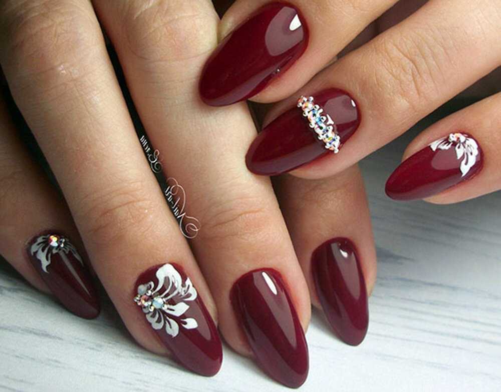 Бордовый маникюр 2023 - modnail.ru - красивый маникюр