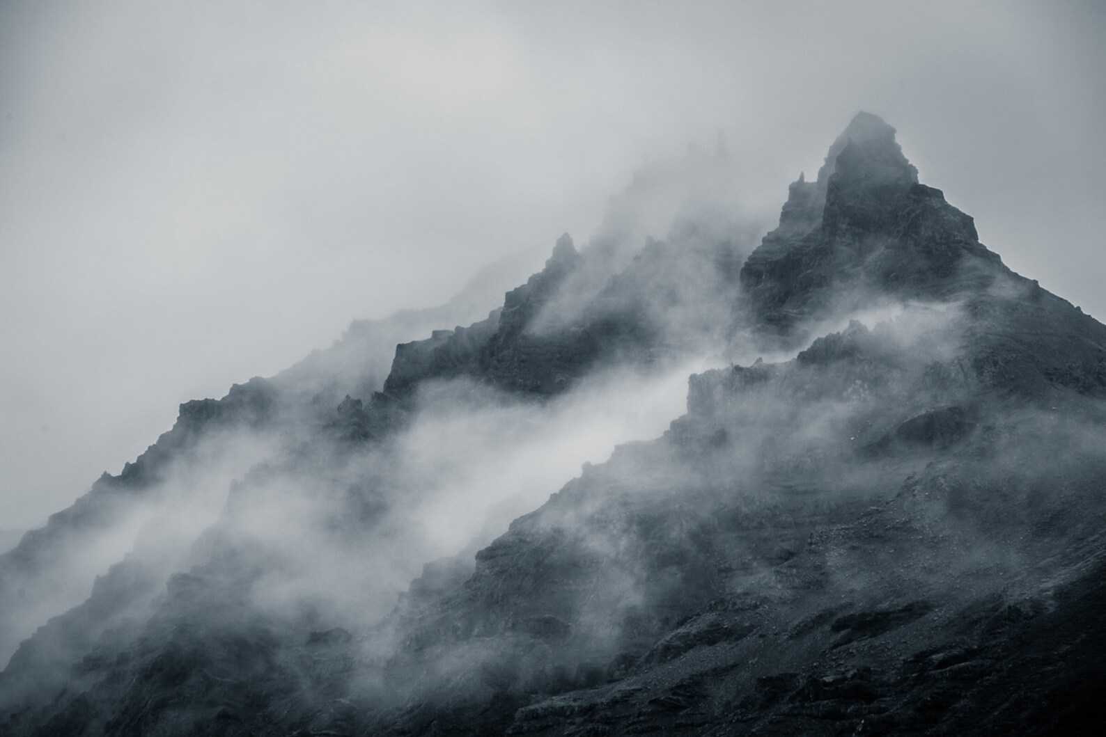 Misty mountains