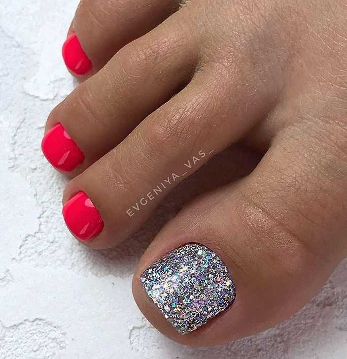 Новогодний педикюр фото 100+ идей
